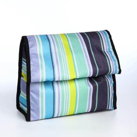 Folding bag on Velcro, 2 wheels, colorful color-3