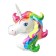 Foil ball 16 "Unicorn" with a valve, multi -colored