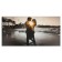 Carty clock is wall-mounted, on canvas, interior, silent "couple in love", 40 x 76 cm