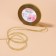 Brocade tape, 6 mm, 23 ± 1 m, gold color