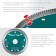 Diamond disk Kraftool 36685-115, ultra-thin, d = 22.2 mm, 115 x 1.2 mm