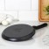 Pancake pan, d = 22 cm, plastic handle, anti -stick coating, dark marble color