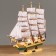 Souvenir medium “Vicksen” ship, side of light wood, sail mix, 42x49x10 cm