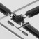 The T-shaped connector for the built-in track system Technical TRA010CT-42B, 23.9x23.9x5.35 cm, black color is black