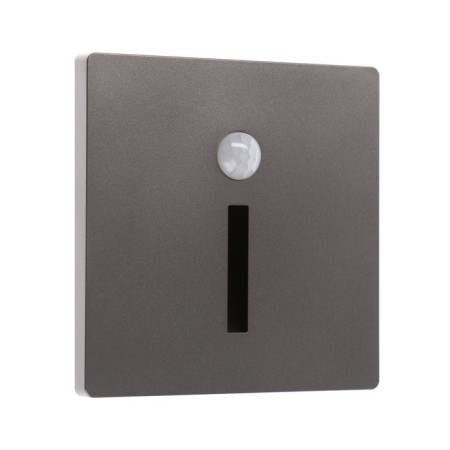 Built-in lamp for the stairs, NL-36, engine sensor, 1.5 W, 60 lm, 3000k, graphite