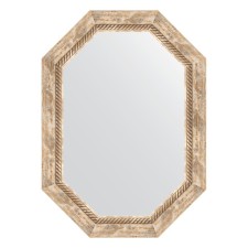 Mirror in the baguette frame, Provence with weaving 70 mm, 53x73 cm