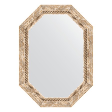 Mirror in the baguette frame, Provence with weaving 70 mm, 53x73 cm