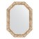 Mirror in the baguette frame, Provence with weaving 70 mm, 53x73 cm