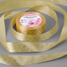 Satin tape with embossing 