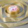 Satin tape with embossing "Geometry", 25 mm × 18 ± 1 m, ocher/gold # 198