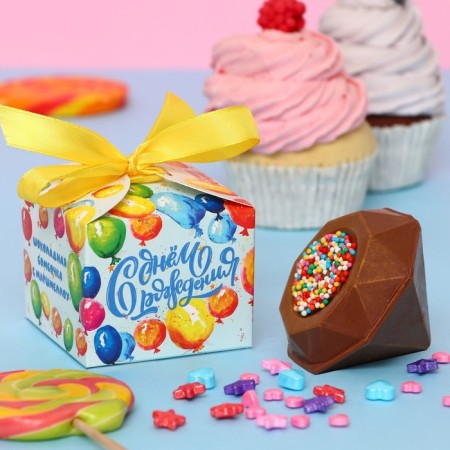 Chocolate bomb "Happy Birthday!", 38 g ± 10%