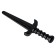 Plastic dagger, black color