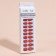 Patch nails, 24 pcs, with adhesive plates, almond shape, coral color