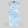 Package for a bottle, triangular "Happiness", 13 x 32 x 11.3 cm, New Year