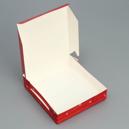 Folding box "New Year's Parcel", 14 x 14 x 3.5 cm, New Year-4