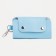 Key of buttons, length 11 cm, 7 carabiners, blue color