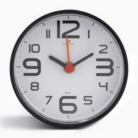 Clock - alarm clock "Classics", discrete move, 8 x 8 cm, aa