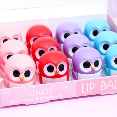 Lip balm "owl", mix of flowers and aromas-1