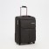 Small 20 suitcase, lightning department, code castle, 3 wheels, 2 outer pockets, brown color