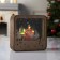 LED figure "Castle with deer" 15 × 15 × 5 cm, wood, batteries AAAX2 (not in the kit), glow warm white