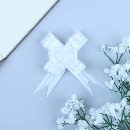 Bow - butterfly no1.8, white