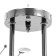 Svetogor chandelier "Sun" 2x60W e27 black chrome