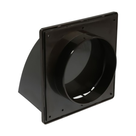 The output of the wall zein, 170 x 170 mm, d = 125 mm, with a check valve, brown-1