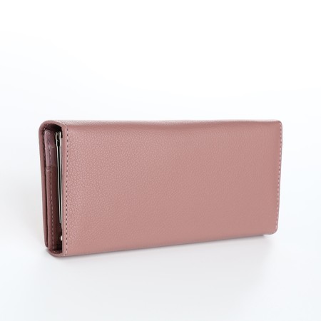 Women's wallet on magnets, pink color-1