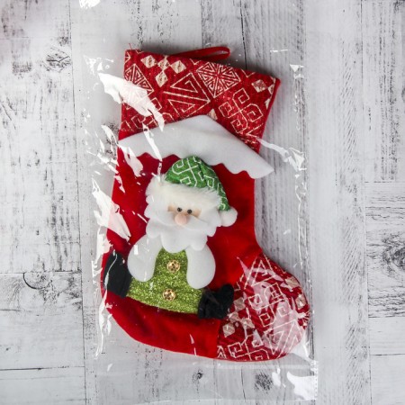 Nosok for gifts "Snow House" Santa Claus, 19x26 cm, red-1