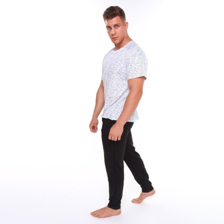 Homemade kit (T -shirt/pants), white/black color, size 56-1