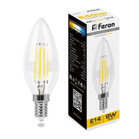 LED LED Feron, E14, 9 W, 230 V, white warm light