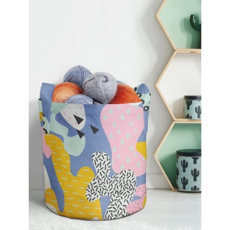 Textile bag "Multi -colored animals", for storing things and toys, size 33x37 cm, 26.5 liters