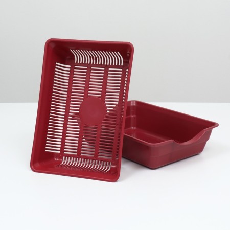 Deep toilet with a mesh of 36 x 25 x 9 cm, red-4
