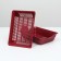 Deep toilet with a mesh of 36 x 25 x 9 cm, red