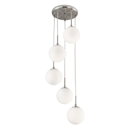Suspended lamp Citilux "Tommy" CL102054, 36x36x56 cm, 5x40W, E14, gray color-1