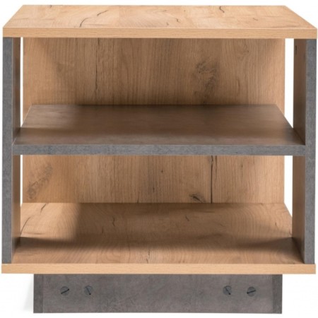 Archie's coffee table 12.01 chipboard, oak gold Craft/stone dark 78x50x46 cm-2