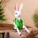 Souvenir "Rabbit" hanging paws, tree 30 cm
