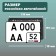 Frame for the car number Delta PRO, square with a latch, plastic, black, 2 pcs 10411