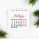 Calendar on spirals "Family Happiness", 7 x 7 cm