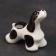 Porcelain figurine "American Cocker Spaniel Black and White", 8 cm, copyright painting