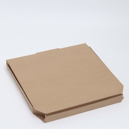 Pizza box, brown, 42 x 42 x 4 cm fast