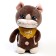 Soft toy "cat", with pockets, 24 cm, brown color