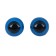 Eyes for dolls, screw with plugs, translucent, set 4 pcs, color blue, size 1 pc: 2 × 2 cm