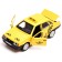 Metal VAZ-21099 “Taxi satellite”, 12 cm, doors and trunk open, yellow color