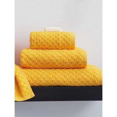Set of terry towels Yellow, size 50x90 cm, 70x130 cm, yellow color