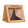 Gift package, craft, with a window, 30 x 30 x 30 cm