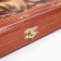 Wooden backgammon with checkers "wolf-21", board game, 40 x 40 cm
