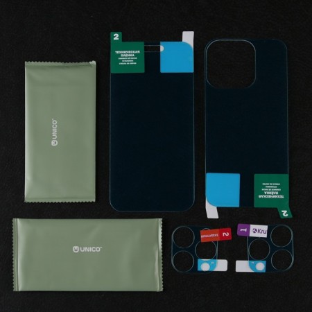 Krutoff protective glass set for the iPhone 14 Pro Max, the front and rear parts + camera-1