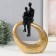 Souvenir Polystone "Abstraction. Reading the book" Gold with black 18.5x6x25 cm