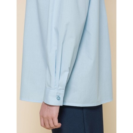 Блузка для девочек, рост 134 см, цвет голубой-4